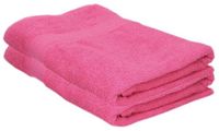 Jassz Serviette de bain - 2 pièces - Fuchsia - 70 x 140 cm - 420 g/m² - Coton