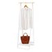 Yamazaki 2297 TOWER Coat Rack, white, Steel/Wood, 52 x 47 x 140 cm