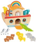 Goki Ark van Noach Poppenhuis - 20 Delen - Hout - Meerkleurig