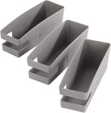 Merkloos Maximex Schoenenhouders set van 3 - grijs kunststof