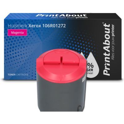 PrintAbout Huismerk Xerox 106R01272 Toner Magenta - Magenta - 1250 pagina's - Compatibel