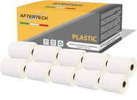 AFTERTECH 10 x 4XLP, 4XL, 104 x 159 mm rollen met waterdichte kunststof etiketten, compatibel (220 etiketten/rol = 2200 in totaal) voor Dymo LabelWriter labelprinter 10 x 4XLPLA