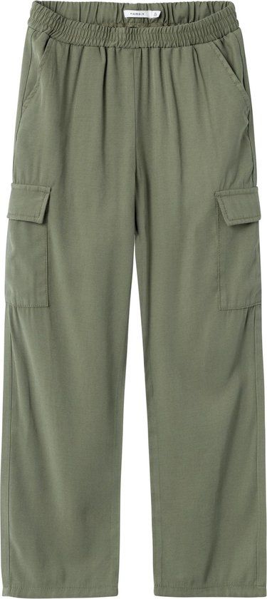 Name It NKFBELLA Cargo Broek - Deep Lichen Green - Maat 170 - Meisjes