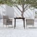 Prolenta Maison Exclusive 3-delige tuinset met kussens, grijs en zwart