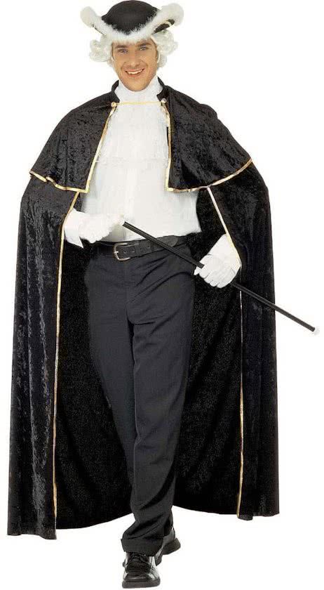 Generik Venetiaanse charmeur cape met jabot voor volwassenen - Verkleedattribuut - One size