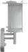 VidaXL Lampes d'extérieur 2 pièces avec capteurs acier inoxydable argenté
