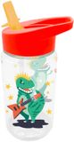 Day To Day Waterfles voor Kinderen Dino - Drinkfles met Rietje - Oranje - 450ml