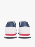 Tommy Hilfiger Eva Runner Leather Rwb Heren Sneakers - Wit/Rood - Maat 44