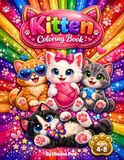 Kitten Coloring Book for Kids Ages 4–8