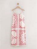 Next - Dames - Slipdress - Cream/Pink Paisley