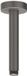 IVY Plafondbuis 15cm 1/2, métal brossé noir PVD