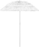 vidaXL Hawaï Strandparasol - Wit - 180 cm