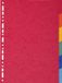 Exacompta 1406E A4 Tabbladen Rood