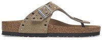 Birkenstock Gizeh Rivet Pantoffels - Taupe - Regular Fit - Maat 38 - Dames