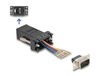 Delock 67072 D-Sub 9 naar RJ12 kabel adapter, zwart