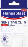 Hansaplast Sensitive XL Pleisters - Wondpleisters - 6x7 cm - 5 Stuks