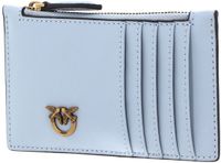PINKO Leren kaarthouder Airone Cardholder Azzurro Celeste Lichtblauw