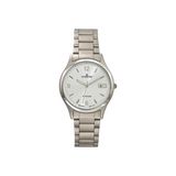 Dugena Herenhorloge 4460329 Semper, kwarts, zilveren wijzerplaat, titanium behuizing, mineraalglas, titanium armband, vouwsluiting, 5 bar, zilver/wit, armband