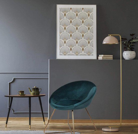 Velvet Stoel - Fauteuil - Luxe Fluweel - Blauw