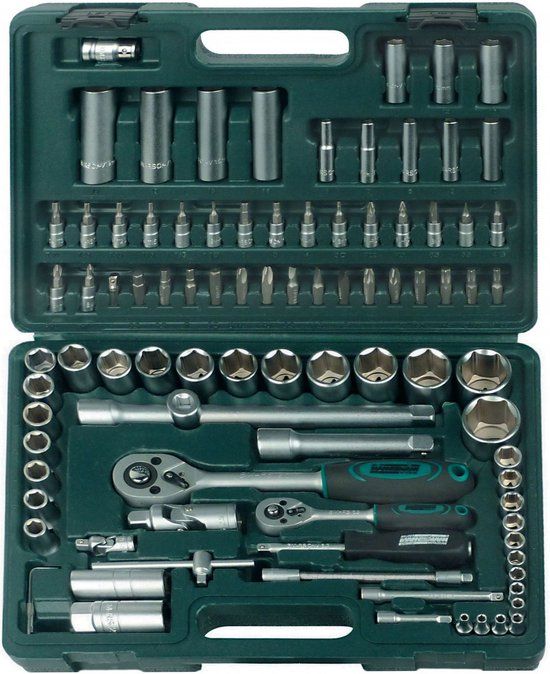 Brüder Mannesmann M98410 Dopsleutelset Metrisch 1/4 (6.3 mm), 1/2 (12.5 mm) 94-delig