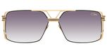 Cazal Lunettes de soleil unisexe noir pilote gris 61mm