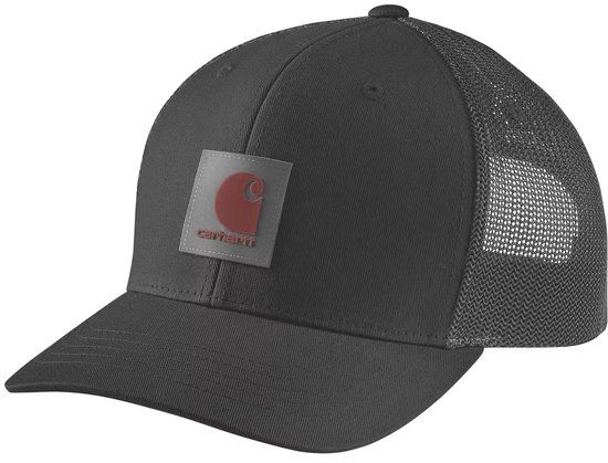 Carhartt Rugged Flex Twill Mesh-back Logo Patch Pet Zwart