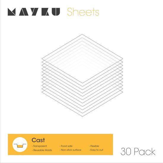 Mayku Form Sheets 0,5 mm wit (30 stuks)