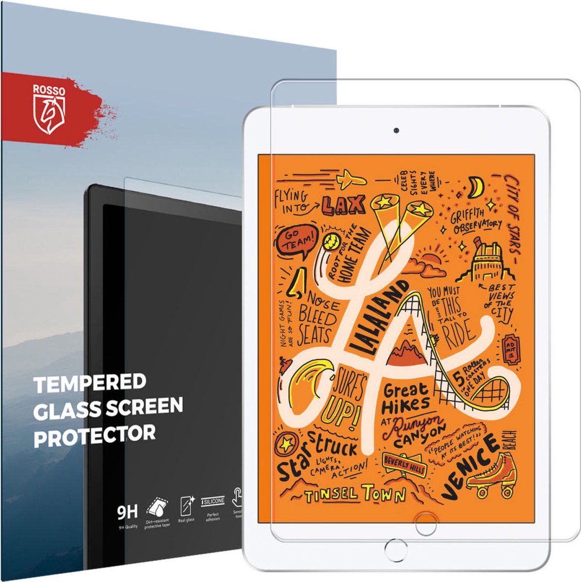 Rosso Apple iPad Mini 4 / 5 Screen Protector - Tempered Glass