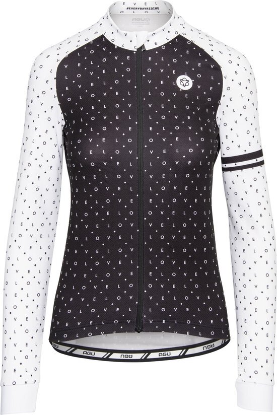 AGU Essential Velo Love Jersey LS Fietsshirt - Dames - Maat L - Black