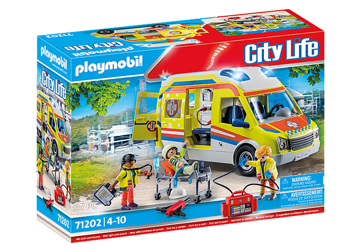 playmobil City Life Rettungswagen mit Licht & Sound