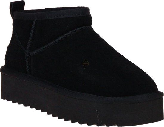 Colors of California Suède Veterboots Zwart Maat 40 - Unisex