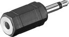 Goobay 11117 adapter 3.5 mm 3,5 mm Zwart