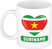 Bellatio Decorations Hartje Suriname mok / beker 300 ml