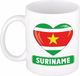 Bellatio Decorations Hartje Suriname mok / beker 300 ml