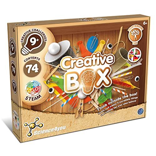 Science 4 You Panda Science 4 You Creative Box - Knutselpakket voor kinderen 6 7 8 9 10+ jaar | Maak je speelgoed en creatieve knutselprojecten | Montessori educatief speelgoed, origineel cadeau voor meisjes, jongens