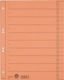 Leitz Staffeltabblad Karton - Beschrijfbare Tabs, 2/4-rings - Voor Ordners en Ringbanden - Oranje