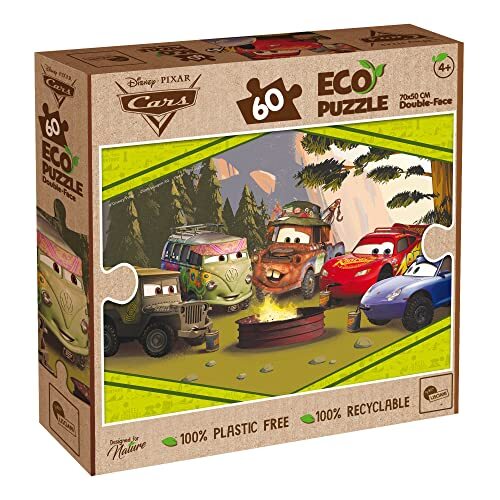 Liscianigiochi Lisciani Giochi - Disney Eco puzzel DF Cars 60, kleur, 91867