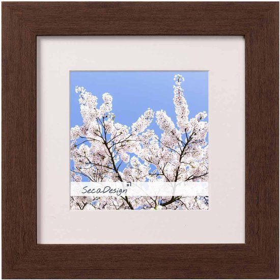SecaDesign Forest Fotolijst - 15x15 cm - Bruin - Kunststof - Vierkant