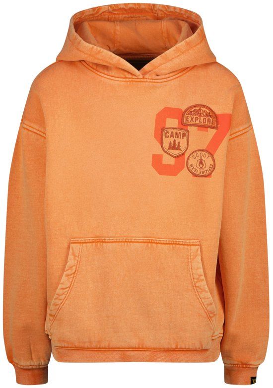 Vingino Nicolai Hoodie Jongens Katoen Oranje Maat 152