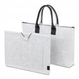 Merkloos / Sans marque Laptoptas 14 inch van vilt met beschermhoes