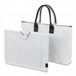 Merkloos / Sans marque Laptoptas 14 inch van vilt met beschermhoes