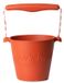 SCRUNCH Seau de jeu - Orange - Pliable - Recyclable
