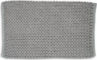 Kela Badkamer Vloerkleed, Badmat, 120 x 70 cm, Grijs, Gerecycled Polyester, Katoen