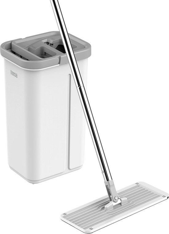 Teesa TSA0045 - Dweilset met 2-in-1 spoel- en wringemmer, 5,7 liter