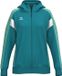 Erima Celebrate 125 Trainingsjack Met Capuchon Dames - Tahitian Blue / Mintgroen | Maat: 34