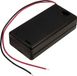 Tru Components SBH-321-3AS Boîtier de batterie 2 AA (penlite) Câble Noir