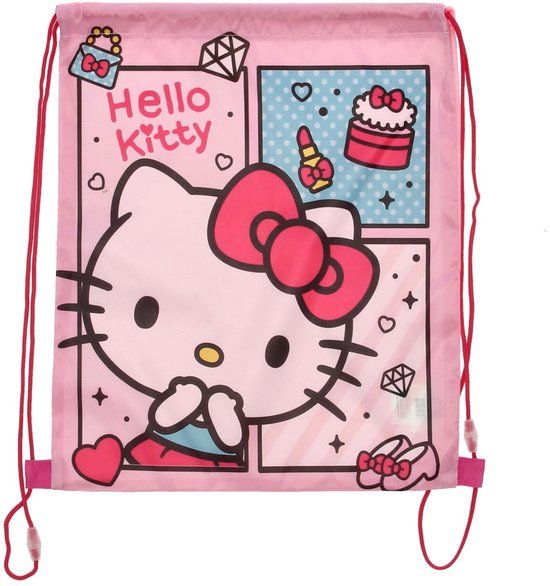 4KidsOnly Hello Kitty Gymtas - Zwemtas - 40 cm - Roze - Voor Kinderen