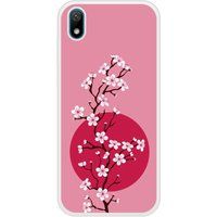 Y5 2019 Cherry blossom bedrukt siliconen hoesje