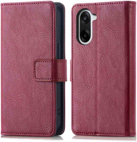 imoshion Hoesje - Geschikt voor OnePlus Nord CE5 - Luxe Bookcase - Bordeaux