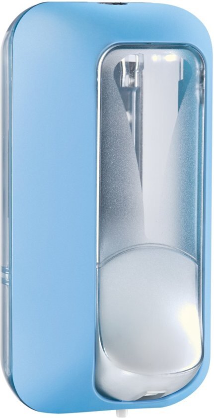 Marplast zeepdispenser A89101AZ â€“ Professionele kwaliteit â€“ Blauw met Transparant â€“ 550 ml â€“ Geschikt voor openbare ruimten